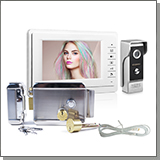 Комплект: цветной видеодомофон EP-7400 и электромеханический замок Anxing Lock – AX042
