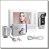Комплект: цветной видеодомофон Eplutus EP-7400 и электромеханический замок Anxing Lock – AX091